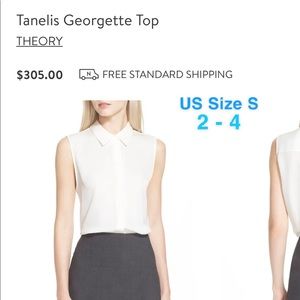 Theory Tanelis Georgette-satin Top